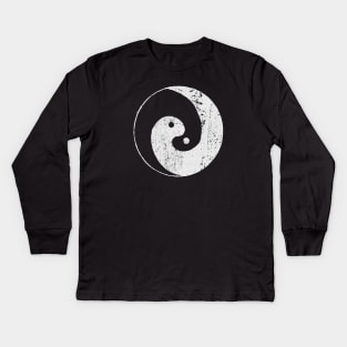 Ancient Yin Yang Symbol Kids Long Sleeve T-Shirt
